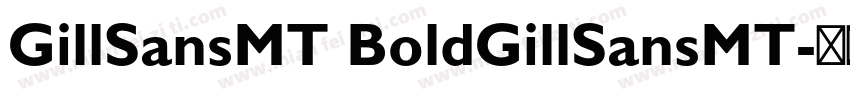 GillSansMT BoldGillSansMT字体转换